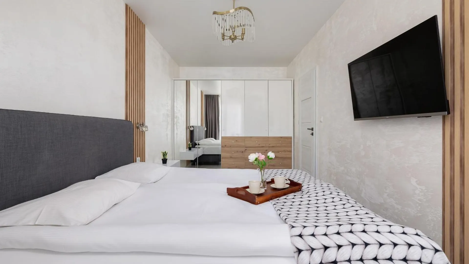 Beautiful & Spacious 1 Bedroom Apartament With Balcony By Noclegi Renters Krakow Apartment